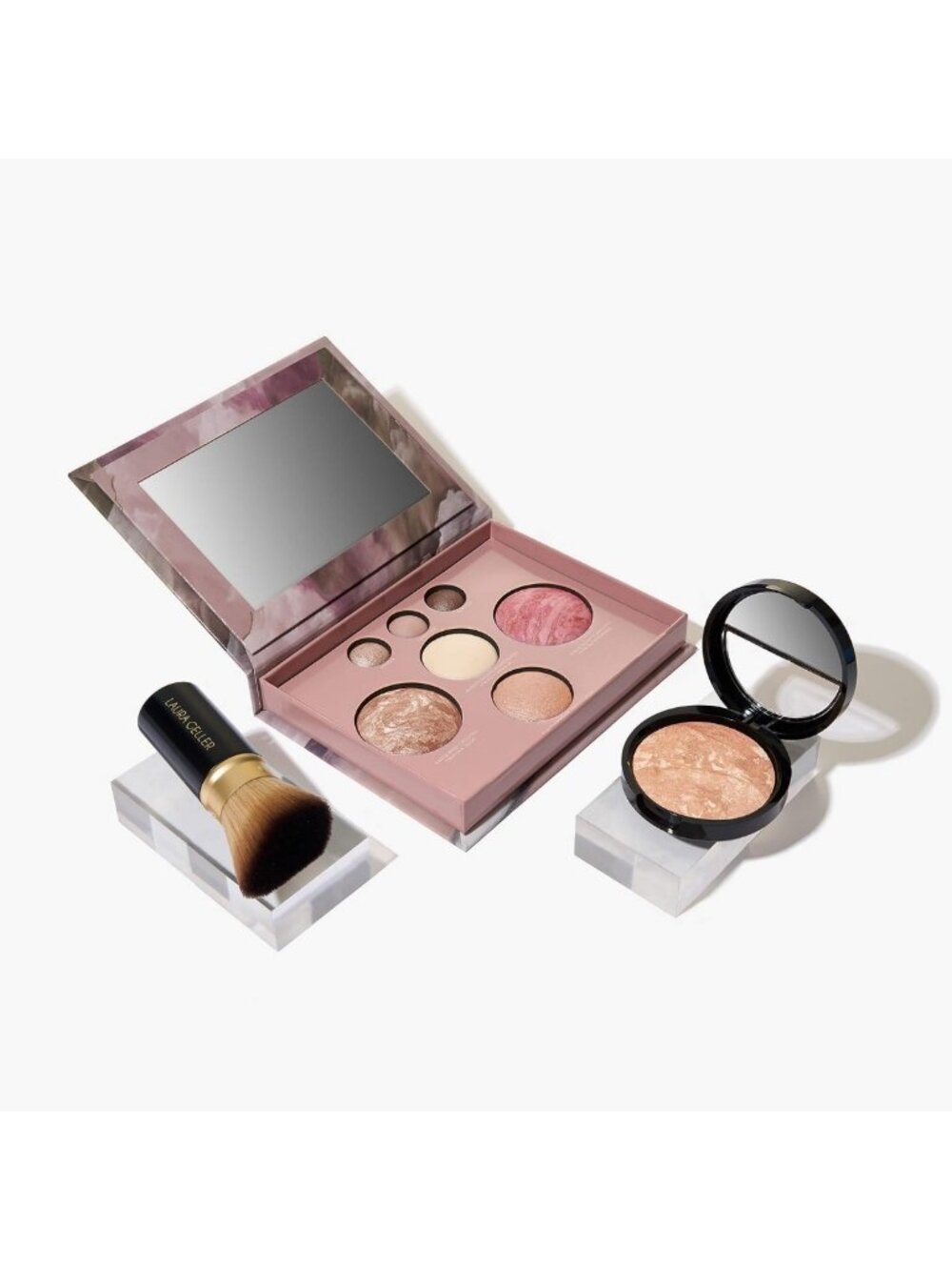 Baked Makeup Starter Kit: Balance & Brighten, Best Palette + Retractable Brush